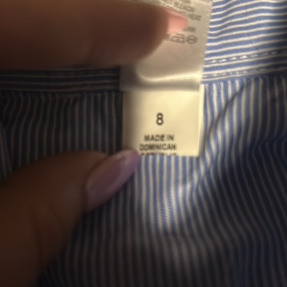 Boys Alba Striped Short Sleeve Button Down Shirt - 8 - Picture 3 of 4